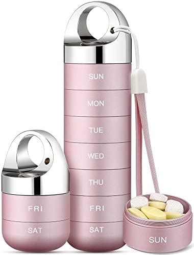 metal daily pill box|metal weekly pill containers.